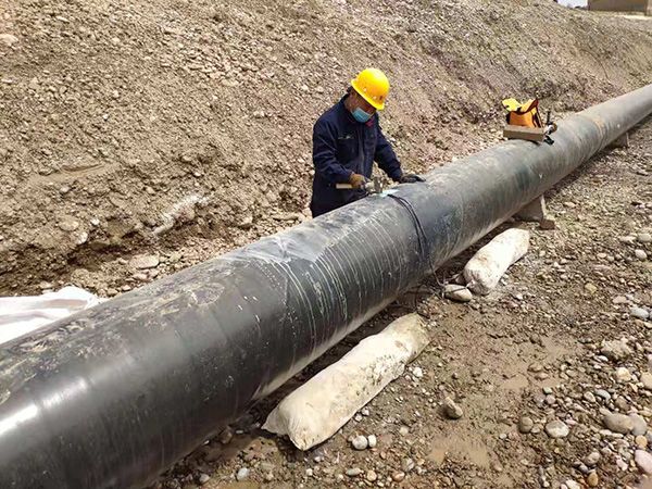 鎂陽極施工現場